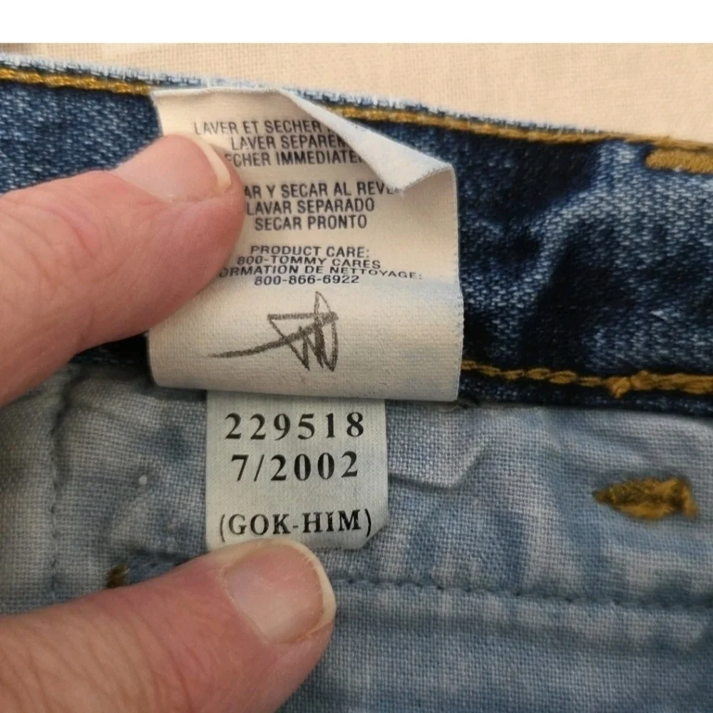 Tommy Hilfiger Girls Jean Skirt Vintage Y2K Size 10-12